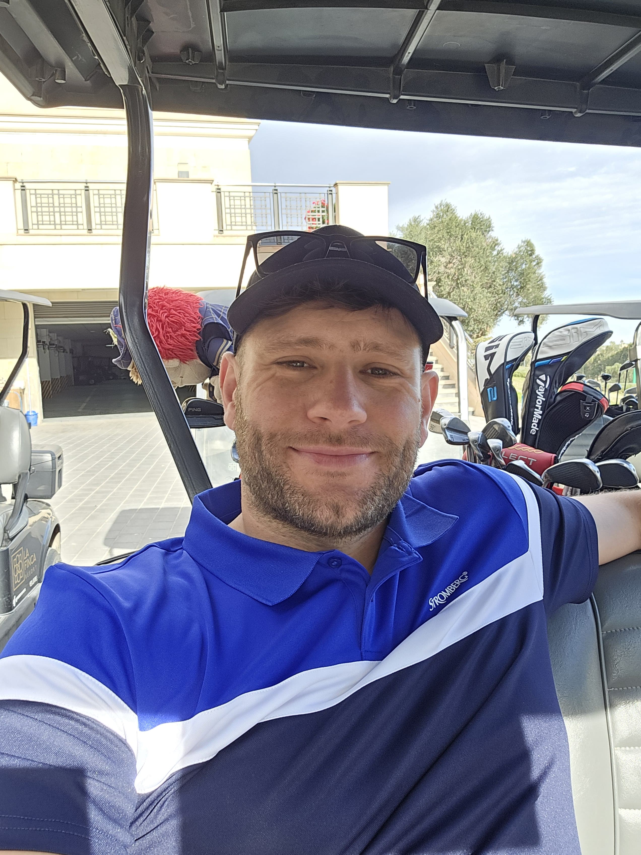 Jason on a golf course